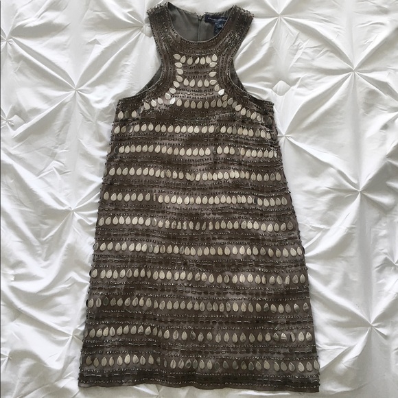 French Connection | Metallic sliver sequin dress - Picture 2 of 7